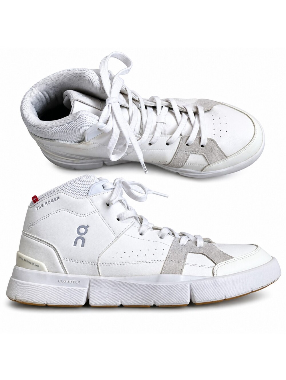 On Cloud THE ROGER Clubhouse Men's 11.5 White Sand Sneakers